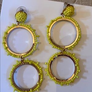 Yellow earrings
